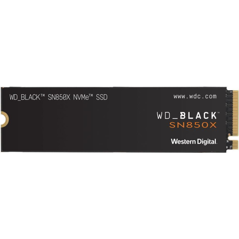 Western Digital SSD|WESTERN DIGITAL|Black SN850X|1TB|M.2|PCIE|NVMe|Write speed 6300 MBytes/sec|Read speed 7300 MBytes/sec|2.38mm|TBW 600 TB|WDS100T2XHE