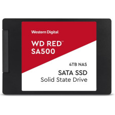 Western Digital SSD|WESTERN DIGITAL|Red SA500|4TB|SATA 3.0|Write speed 530 MBytes/sec|Read speed 560 MBytes/sec|2,5