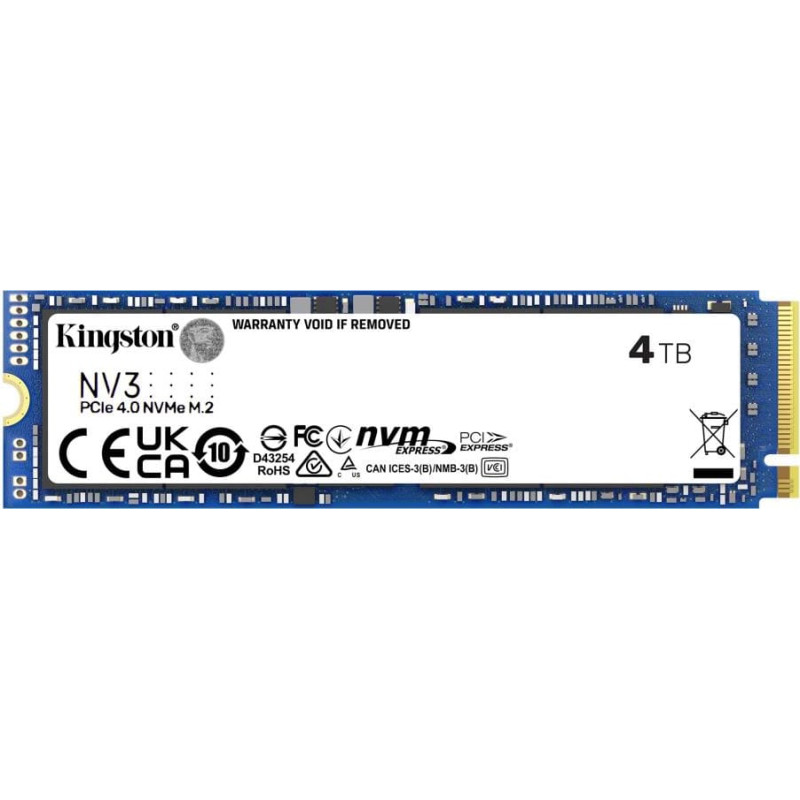 Kingston SSD PCIE G4 M.2 NVME 4000GB/SNV3S/4000G KINGSTON