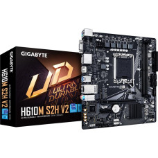 Gigabyte Mainboard|GIGABYTE|Intel H610|LGA1700|Micro-ATX|Memory DDR5|Memory slots 2|1xPCI-Express 3.0 1x|1xPCI-Express 4.0 16x|1xM.2|1x15pin D-sub|1xHDMI|2xDisplayPort|4xUSB 2.0|2xUSB 3.2|1xPS/2|1xRJ45|3xAudio port|H610MS2HV21.0