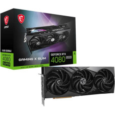 MSI Graphics Card|MSI|NVIDIA GeForce RTX 4080 SUPER|16 GB|GDDR6X|256 bit|PCIE 4.0 16x|2xHDMI|2xDisplayPort|RTX4080SUPGAMXSLIM16G