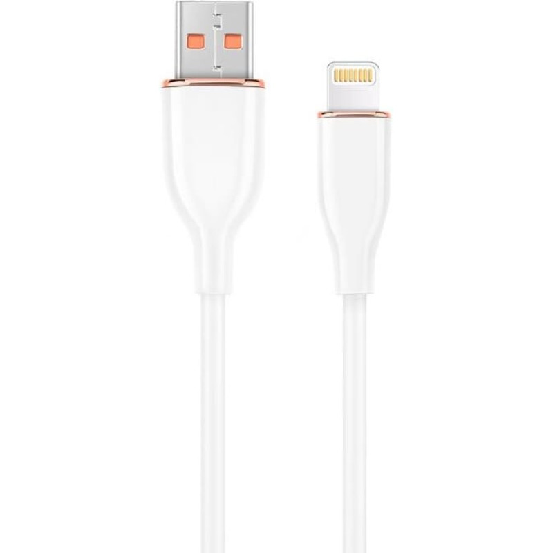 Gembird CABLE LIGHTNING TO USB2 1.5M/CC-USB2S-AM8PM-1.5M-W GEMBIRD