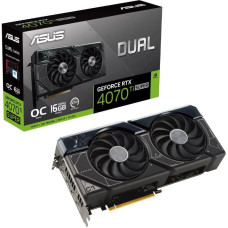 Asus Graphics Card|ASUS|NVIDIA GeForce RTX 4070 Ti SUPER|16 GB|GDDR6X|256 bit|PCIE 4.0 16x|Dual Slot Fansink|1xHDMI|3xDisplayPort|DUAL-RTX4070TIS-O16G