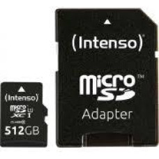 Intenso MEMORY MICRO SDXC 512GB UHS-I/W/ADAPTER 3423493 INTENSO