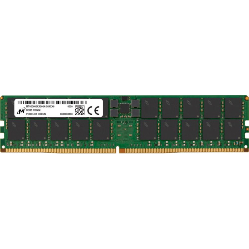 Micron Server Memory Module|MICRON|DDR5|64GB|RDIMM|4800 MHz|CL 40|1.1 V|MTC40F2046S1RC48BA1R