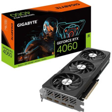 Gigabyte Graphics Card|GIGABYTE|NVIDIA GeForce RTX 4060|8 GB|GDDR6|128 bit|PCIE 4.0 16x|Dual Slot Fansink|2xHDMI|2xDisplayPort|GV-N4060GAMINGOC-8GD