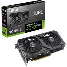 Asus Graphics Card|ASUS|NVIDIA GeForce RTX 4070 SUPER|12 GB|GDDR6X|192 bit|PCIE 4.0 16x|Dual Slot Fansink|1xHDMI|3xDisplayPort|DUAL-RTX4070S-O12G-EVO