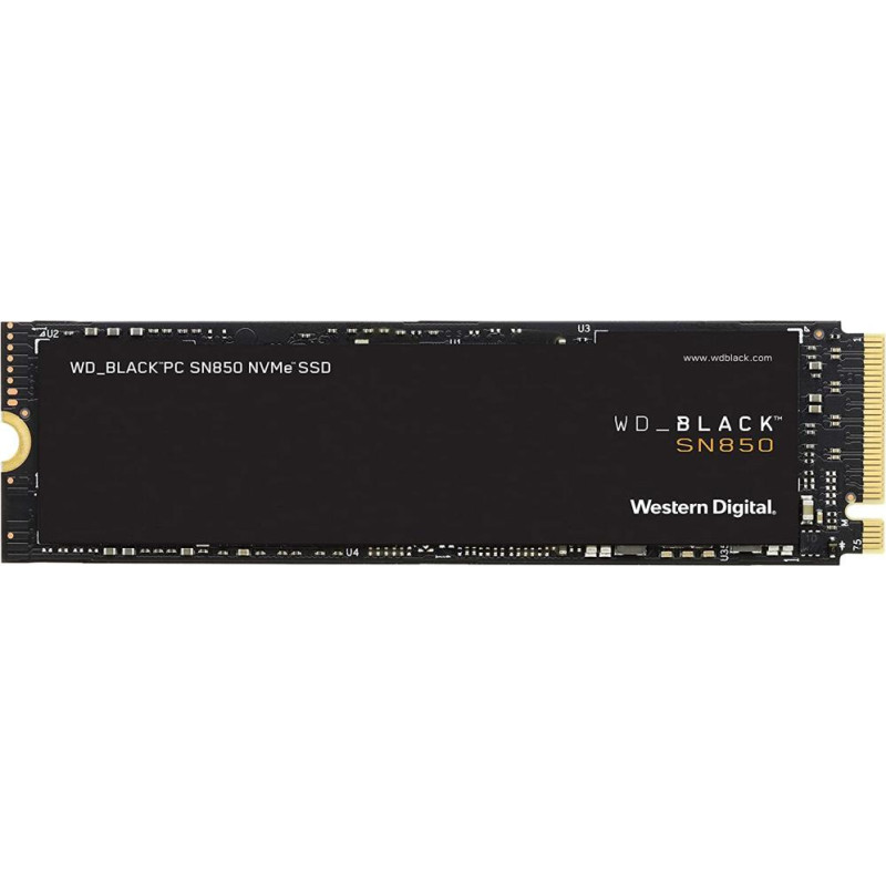 Western Digital SSD|WESTERN DIGITAL|Black SN850|2TB|M.2|PCIE|NVMe|Write speed 5100 MBytes/sec|Read speed 7000 MBytes/sec|2.38mm|TBW 1200 TB|WDS200T1X0E