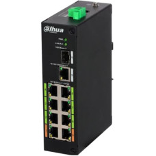 Dahua Switch|DAHUA|LR2110-8ET-120|Type L2|8x10Base-T / 100Base-TX|1x10Base-T / 100Base-TX / 1000Base-T|1x1000Base-X|PoE ports 8|DH-LR2110-8ET-120