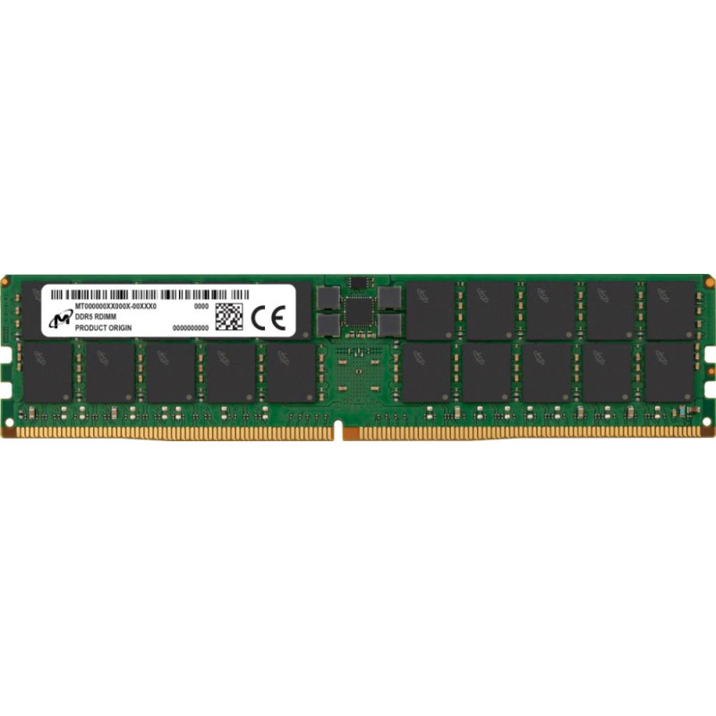 Micron Server Memory Module|MICRON|DDR5|64GB|RDIMM|4800 MHz|CL 40|1.1 V|MTC40F2046S1RC48BR