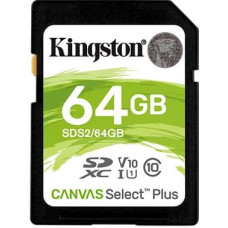 Kingston MEMORY SDXC 64GB C10/SDS2/64GB KINGSTON