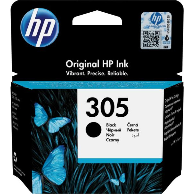 HP INK CARTRIDGE BLACK NO.305/3YM61AE HP