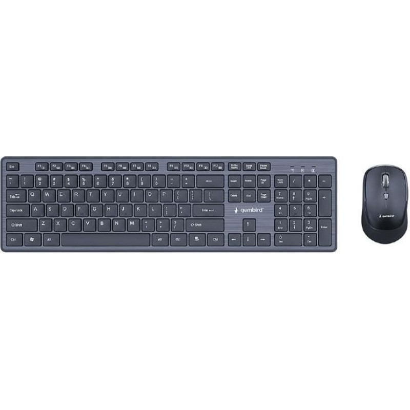 Gembird KEYBOARD +MOUSE WRL ENG/DESKTOP BK KBS-WCH-04 GEMBIRD