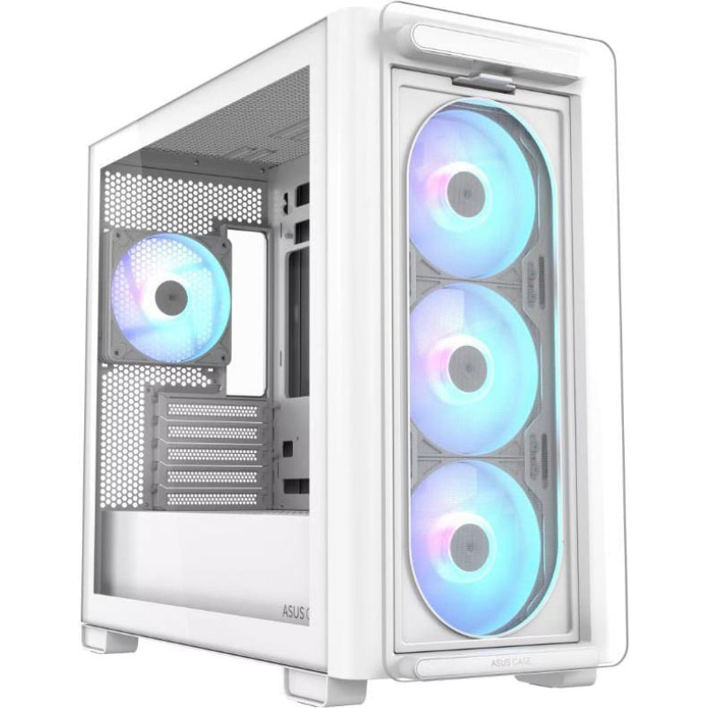 Asus CASE MINITOWER MATX W/O PSU/WHITE A23 PLUS TG/ARGB ASUS