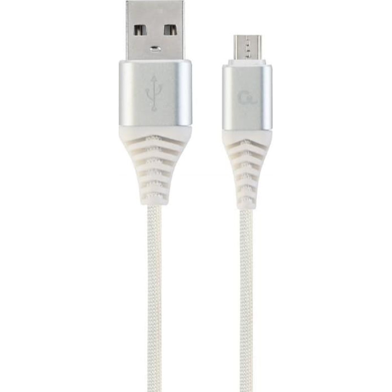 Gembird CABLE USB2 TO MICRO-USB 2M/CC-USB2B-AMMBM-2M-BW2 GEMBIRD