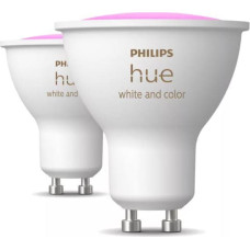 Philips LIGHT BULB GU10 WHITE&COLOR/2PACK 929003666502 PHILIPS