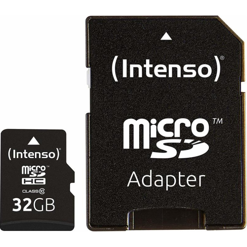 Intenso MEMORY MICRO SDHC 32GB C10/W/ADAPTER 3413480 INTENSO