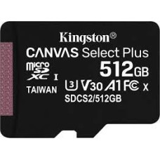 Kingston MEMORY MICRO SDXC 512GB UHS-I/W/ADAPTER SDCS2/512GB KINGSTON