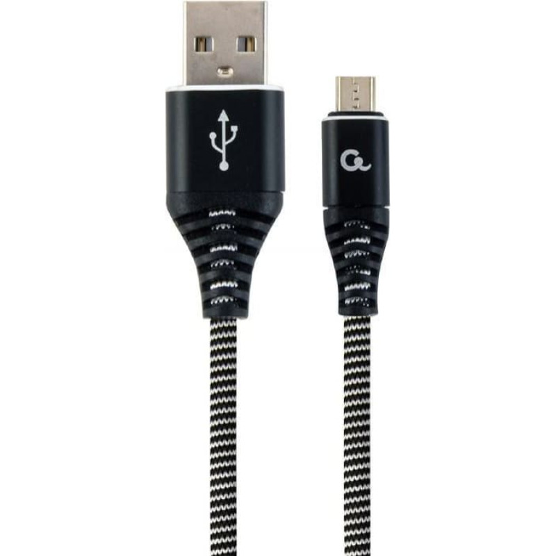 Gembird CABLE USB2 TO MICRO-USB 2M/CC-USB2B-AMMBM-2M-BW GEMBIRD