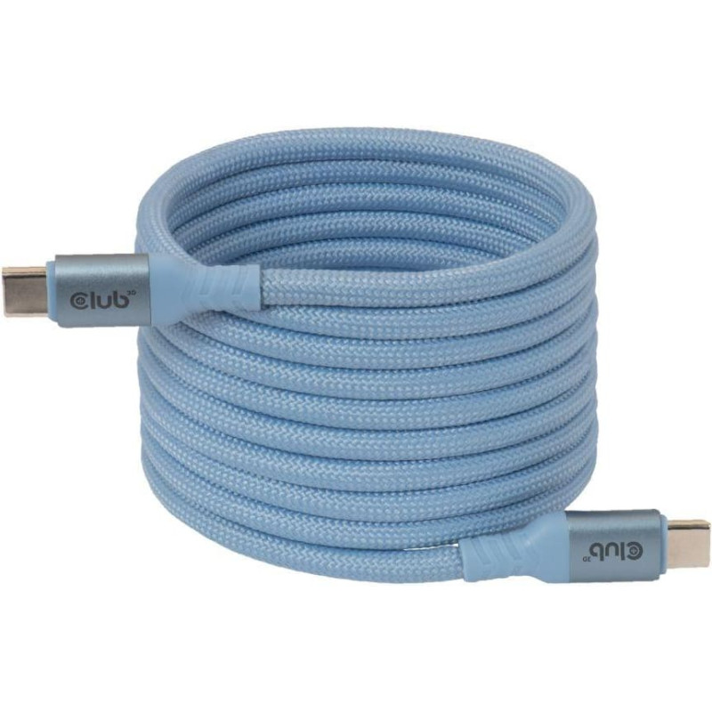 Club3D CABLE USB-C TO USB-C 2M/MAGNETIC BLUE CAC-3030 CLUB3D