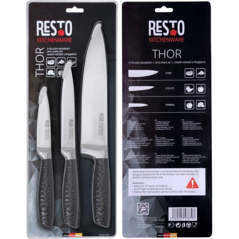 Resto KNIFE SET 3PCS/95502 RESTO