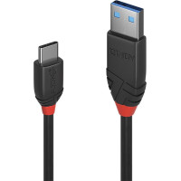 Lindy CABLE USB3.2 A-C 0.5M/BLACK 36915 LINDY