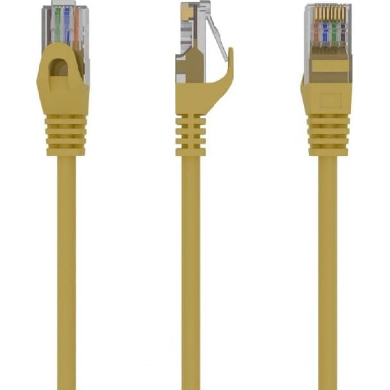 Gembird PATCH CABLE CAT6 UTP 5M/YELLOW PP6U-5M/Y GEMBIRD