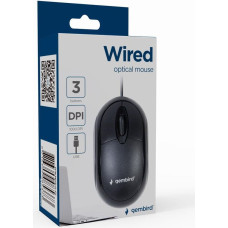 Gembird MOUSE USB OPTICAL/BLACK MUS-U-01 GEMBIRD