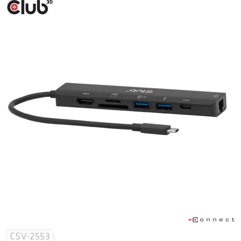 Club3D I/O HUB 7IN1 USB-C HDMI/100W CSV-2553 CLUB3D