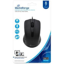 Mediarange MOUSE USB OPTICAL BLACK/3-BUTTON MROS210 MEDIARANGE