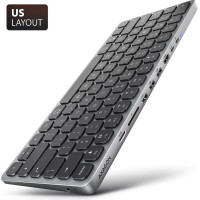 Axagon KEYBOARD + I/O HUB 9IN1/0.6M HMC-KB-US AXAGON