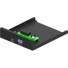 Gembird CASE ACC FRONT 3.5" PANEL/USB 2P FDI3-U3C-01 GEMBRID
