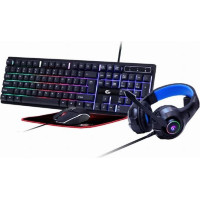 Gembird KEYBOARD USB GAMING KIT ENG/GHOST GGS-UMGL4-02 GEMBIRD