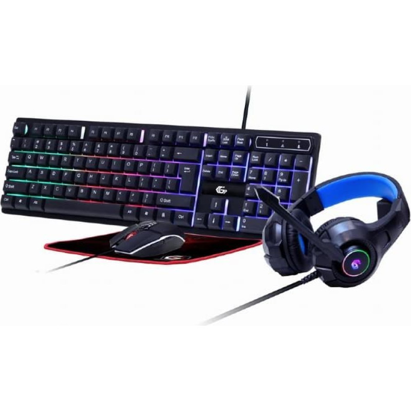 Gembird KEYBOARD USB GAMING KIT ENG/GHOST GGS-UMGL4-02 GEMBIRD