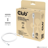 Club3D CABLE USB-C TO USB-C 1.2M/WHITE CAC-1572 CLUB3D