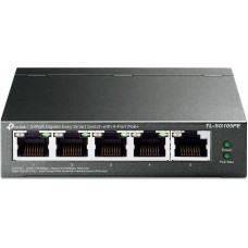 Tp-Link Switch|TP-LINK|Desktop/pedestal|5x10Base-T / 100Base-TX / 1000Base-T|PoE ports 4|TL-SG105PE