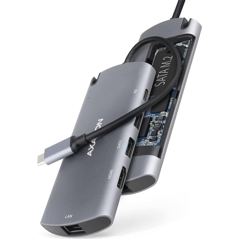 Axagon I/O HUB USB-C 6IN1 SATA M.2/0.18M HMC-6M2 AXAGON