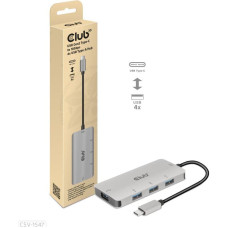 Club3D I/O HUB USB-C TO USB 4PORT/M/F CSV-1547 CLUB3D