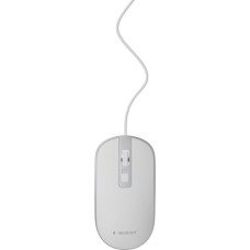 Gembird MOUSE USB OPTICAL WHITE/SILVER/MUS-4B-06-WS GEMBIRD