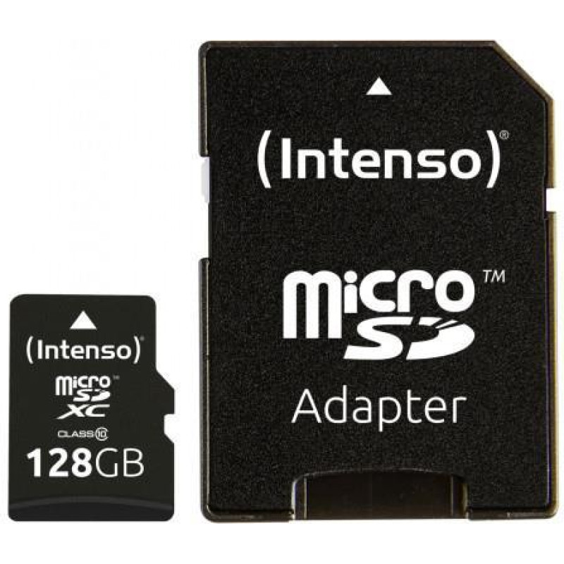 Intenso MEMORY MICRO SDXC 128GB C10/W/ADAPTER 3433491 INTENSO