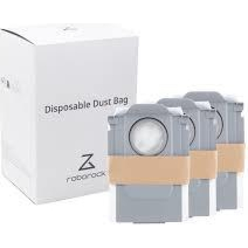 Roborock Vacuum Cleaner Accessory|ROBOROCK|Disposable Dust Bag 3-pack|White|For OC0/Q70+/Q70 Max+/OC5/Q75+/Q75 Max+/Q55+/O35/S75 MaxV Ultra/S70 Pro Ultra/S80 Pro Ultra/S85 Pro Ultra/OC0-D/S80+/Q80 Max+/OC5-D/S85+/Q85 Max+/Q55 Pro+/S70 Max Ultra/S75 Max Ul