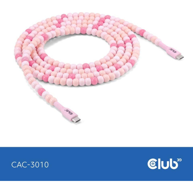 Club3D CABLE USB-C TO USB-C/PINK CAC-3010 CLUB3D