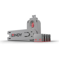 Lindy USB PORT BLOCKER 4PACK/PINK 40450 LINDY