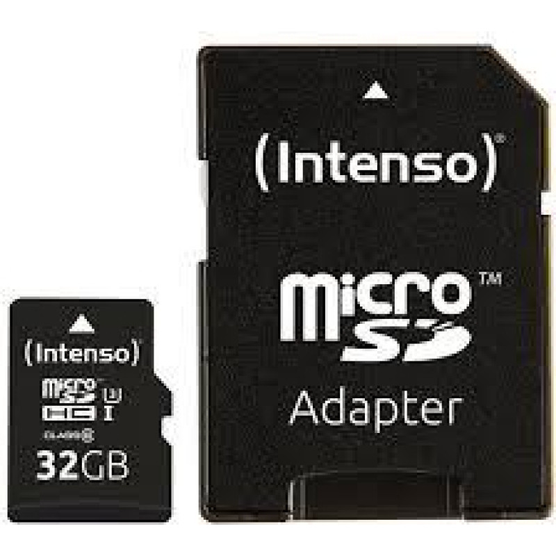 Intenso MEMORY MICRO SDHC 32GB C10/W/ADAPTER 3433480 INTENSO