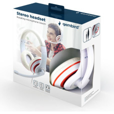 Gembird HEADSET STEREO WHITE/MHS-03-WTRD GEMBIRD