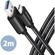 Axagon CABLE USB-C TO USB3.2 2M/BLACK BUCM3-AM20AB AXAGON