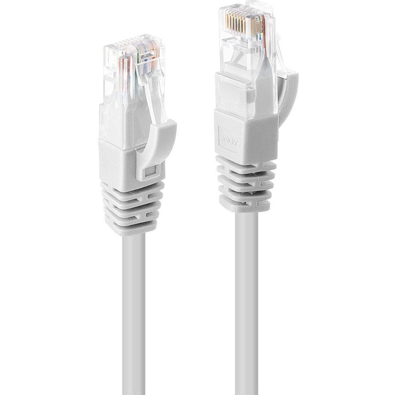 Lindy CABLE CAT6 U/UTP 0.5M/WHITE 48091 LINDY