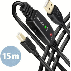 Axagon CABLE USB2.0 A-M/B-M ACTIVE/15M ADR-215B AXAGON