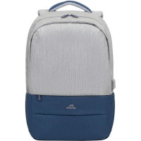 Rivacase NB BACKPACK ANTI-THEFT 17.3"/7567 GREY/DARK BLUE RIVACASE