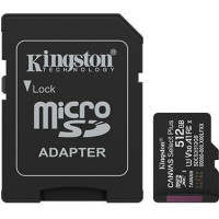 Kingston MEMORY MICRO SDXC 512GB UHS-I/W/ADAPTER SDCS3/512GB KINGSTON